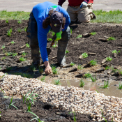 Circle Revitalizing Project, May 1, 2021. Photo by Michael Biddinger.