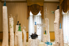 Tristin Lowe, Pining for Mystics: walks, talks, and molten rabbit holes (partial installation view 1)