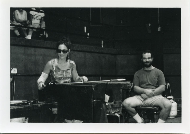 1988-1990  Melanie Guernsey and Brad Shute in the Glass Studio