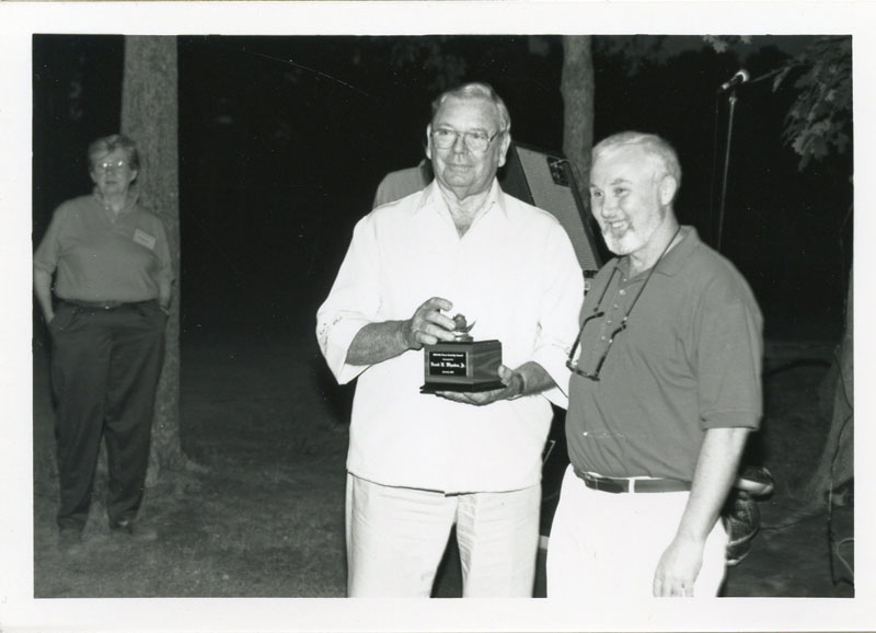 1991 Founder Frank Wheaton Jr. and Paul Stankard during GlassWeekend