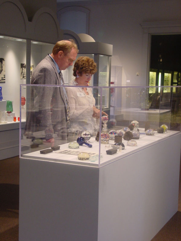 2006 Guests viewing "The Fires Burn On" exhibit in The Museum of American Glass