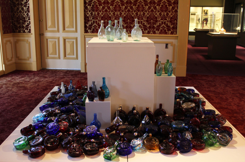 2014 "MUSEUM NJ 350" exhibit installation of Wheaton Bottles
