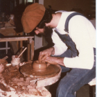 1977 Master Gaffer, Don Friel, started his career on the Pottery Wheel. Photo by Steve DeFelice.