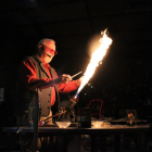 2011 Paul Stankard demonstrating in the Glass Studio