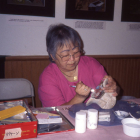 1995 Visiting Artist Fusa Kazaoka demonstrating at the DJFC Opening