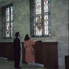 1995 Ken Leap and Gay Taylor view Ken's Public Art Project at the NJ State House