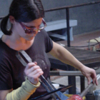 2003 Beth Lipman working in the Glass Studio