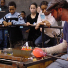 2004 Don Friel and Glasstown Partnership Students in the Glass Studio