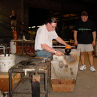 2004 Paperweight Weekend demonstartion with Jim Donofrio and Joe Mattson in Glass Studio