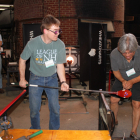 2014  Papererweight Fest demonstrating Artists Christopher Sherwin, Daniel Salazar