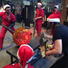 2014 "Big Glass Blast" Fruitcake team in the Glass Studio