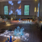 2015 "Emanation: Art + Process" Installation Splendor in the Glass by Carolyn Healey  and John Phillips in the Schoolhouse