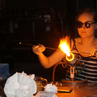 2015 GlassWeekend demonstrating Artist Amber Cowan