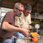 2015 "Emanation: Art + Process" Artist Virgil Marti working with Joe Mattson in the Glass Studio