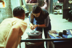 1977 Henry Davis and Flora Mace in the Glass Studio