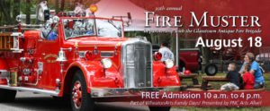 Fire Muster, presented in partnership with the Glasstown Fire Brigade on August 18. Free admission from 10 a.m. to 4 p.m. part of WheatonArts Family Days! Presented by PNC Arts Alive!
