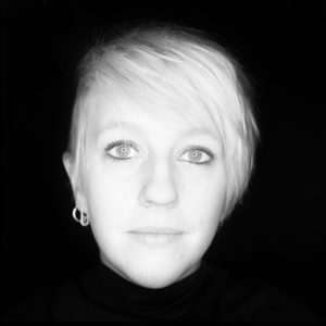 Black and white headshot of Heather Sutherland