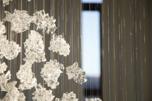 Detail Shot of large glass sculpture