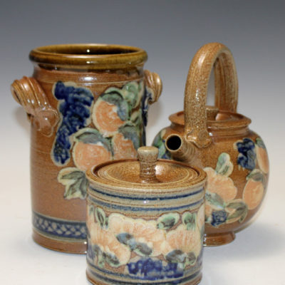 Various ceramic works by Terry Plasket