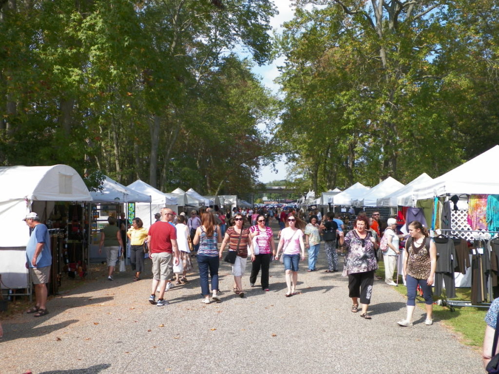 Visitors at the Festival of Fine Craft