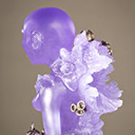 Purple Glass Figurine