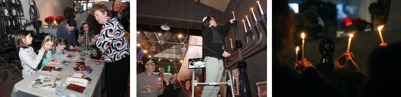 Celebration of Hanukkah banner