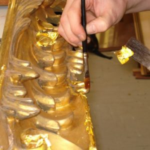 Brush Gilding technique