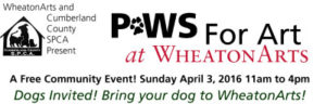 "Paws for Art" Banner