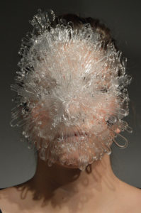 Inkjet Print Model Depicting Wearing Borosilicate Glass Mask