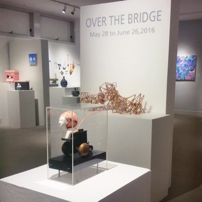 Mixed Media Artwork Titled "Over The Bridge"