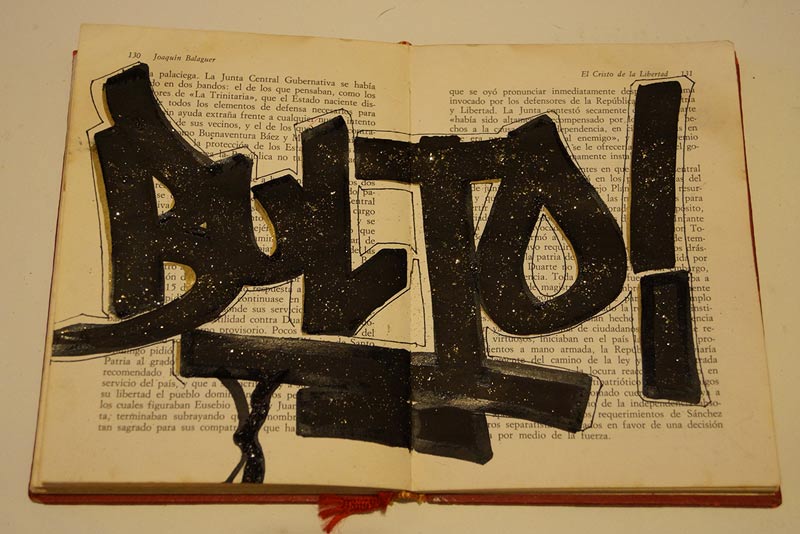"Bulto" Written on a book by Carloz Dominguez
