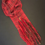 Bright red scarf by Pauletta Berger