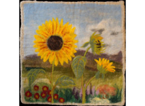 Linda Doucette Sunflower Felting Art