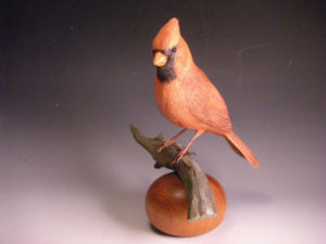 Joyce McCullough Wooden Bird Sculpture