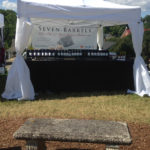 Booth showcasing the olive oils and italian balsamics of Seven Barrels