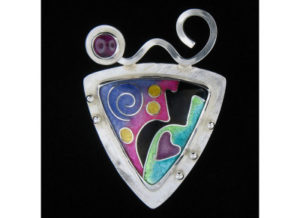 Mixed Media Pendant by Lanni Sidoti