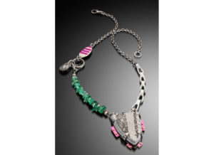 Mixed Media Necklace by Beth Taylor