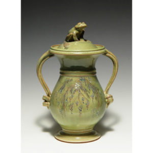 Green Ceramic Pot by Deborah Williams