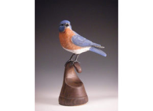 Joyce McCullough Wooden Bird Sculpture