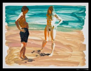 Oil on Chromecoat by Eric Fischl