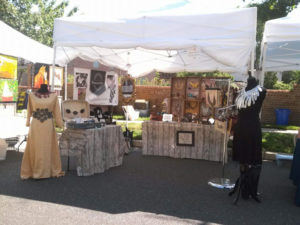 Booth showcasing the jewelry of Julie Bradley