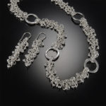 Silver Necklace and Earrings by Jennifer Brower