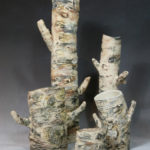 Ceramic Tree Stumps by Janice Chassier