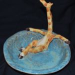 Ceramic Giraffe Bowl by John Cooley
