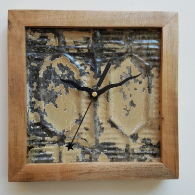 Mixed media Clock by Will Delaney