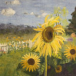 Sunflower Painting by Artist Linda Doucette