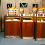 Booth showcasing the jewelry of Caryn Hetherston