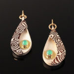 Mixed media Earrings by Kara Raymond