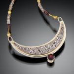 Moon Crescent Necklace Pendant by Kara Raymond
