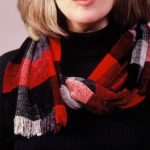 Red and Black Plaid Scarf by Artist Judith Van Zant